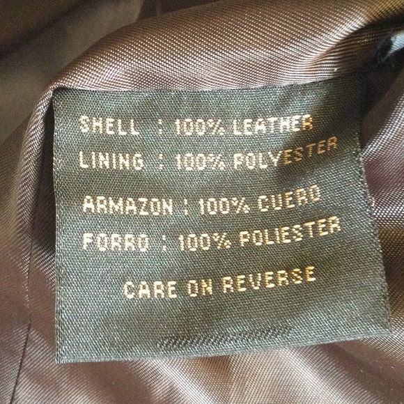 NWOT Siena Leather Dark Brown Jacket/Blazer, size 14 - Picture 4 of 7